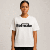 20250823_1910_Styled Oversized T-Shirt_remix_01k3byfqg0fnev2bmn2k775x95 Refnake Black Logo Oversized White T-Shirt